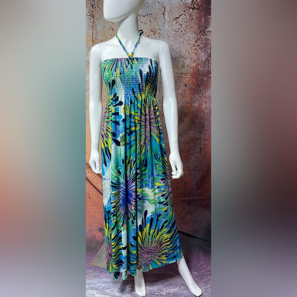 Tropical maxi dress NWT